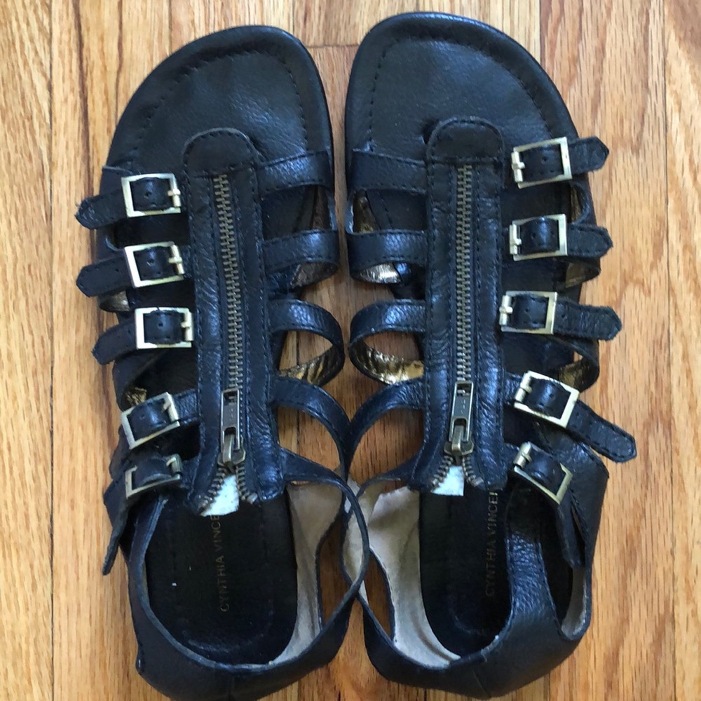 Cynthia Vincent Brit ZIP Gladiator Sandals